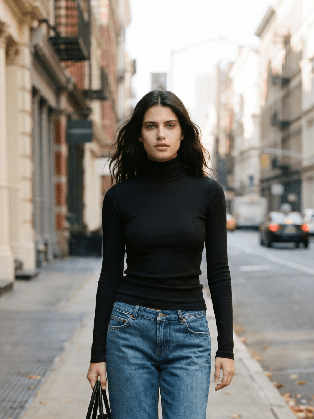 Ribbed Turtleneck - Public Veil