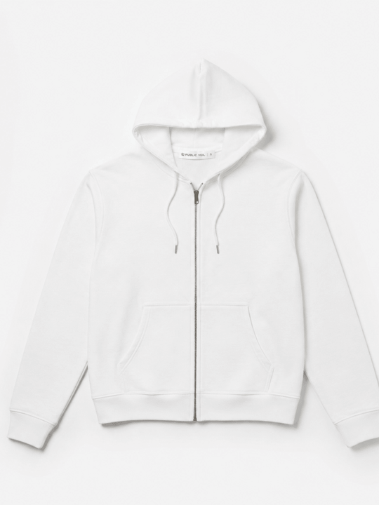 Shrunken Full Zip - Public Veil