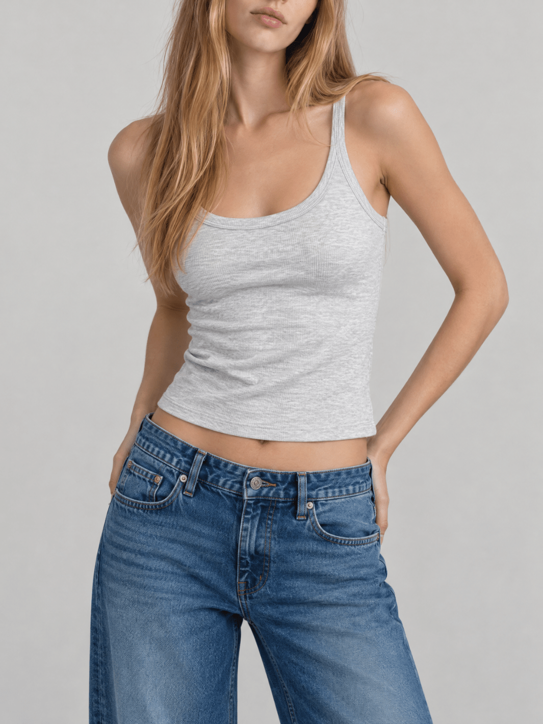 Spaghetti Tank- Cropped - Public Veil