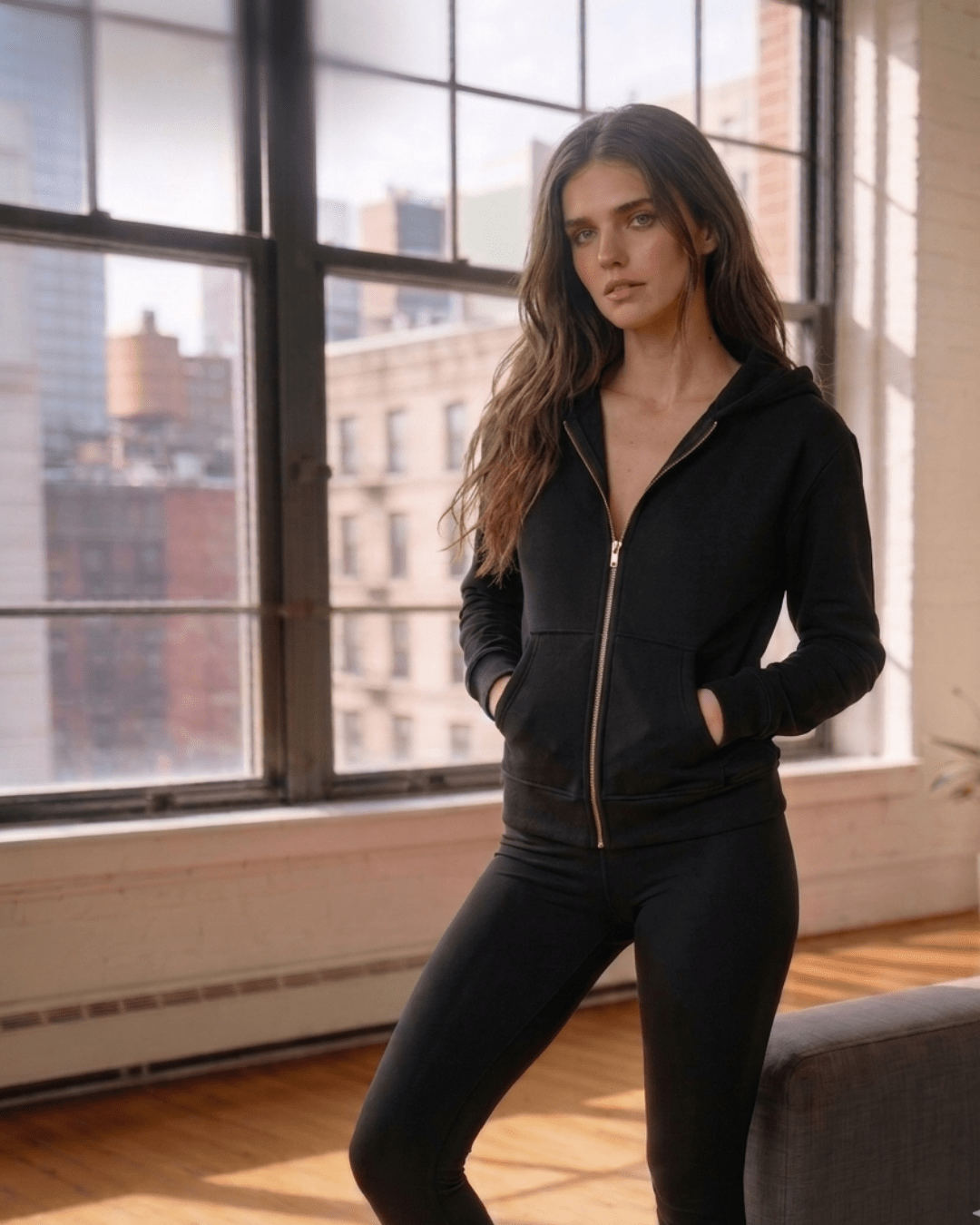 Shrunken Full Zip