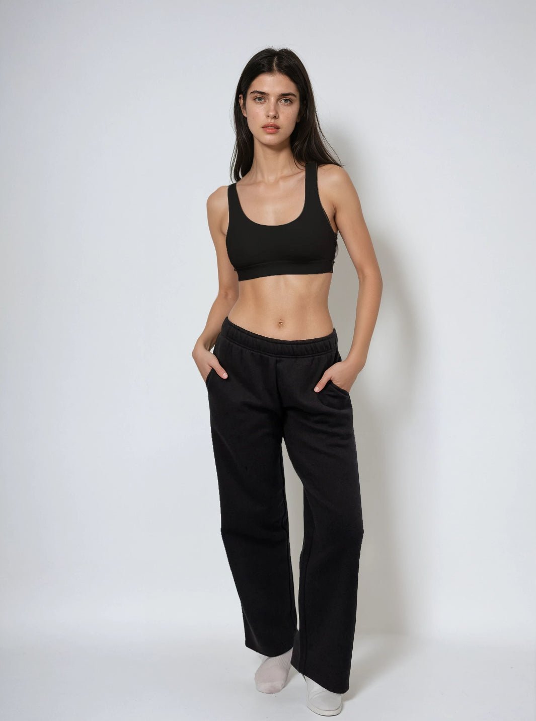 Straight Leg Sweatpants - Public Veil