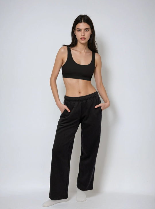Straight Leg Sweatpants - Public Veil