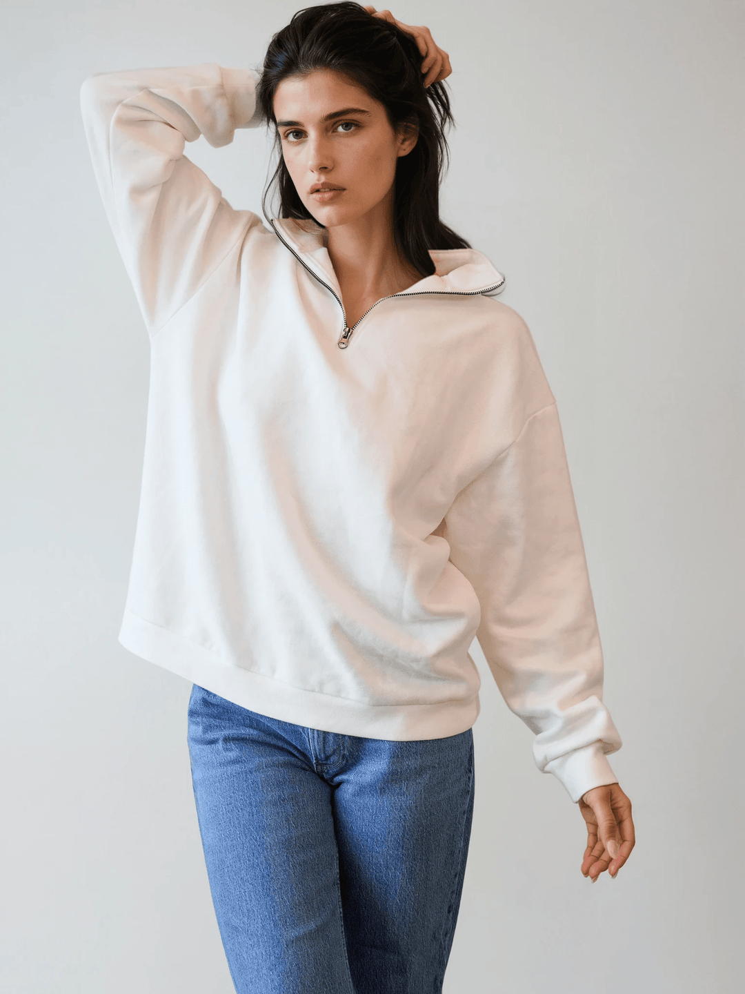 宮世琉弥 butreal Side-Zip-Hoodie White ASYMMETRIC ZIP-UP HOODIE – THE SHOP YOHJI YAMAMOTO