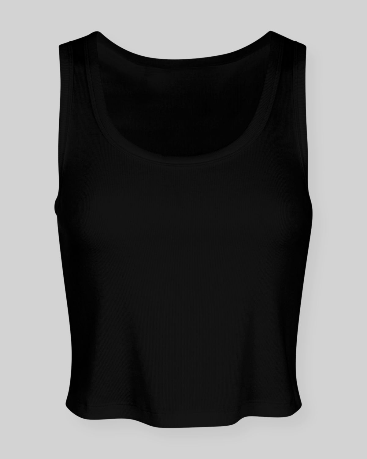 The Cropped Ribbed Tank - Public Veil