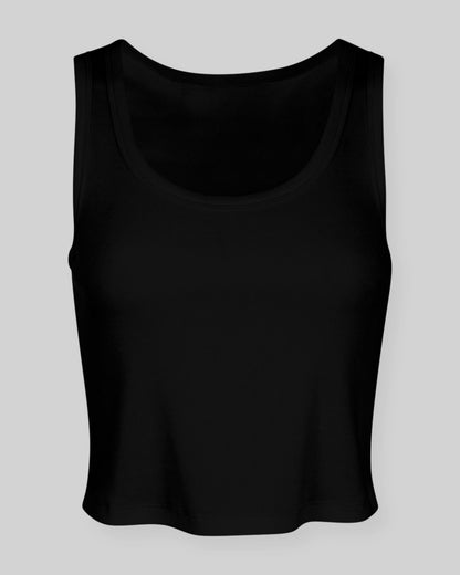 The Cropped Ribbed Tank - Public Veil