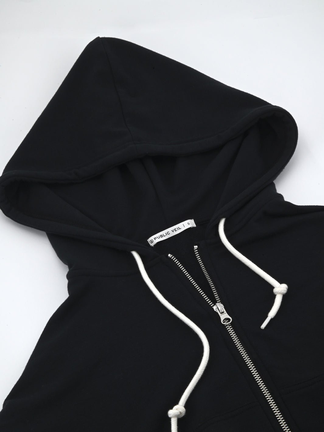 The Lounge Cropped Full - Zip Hoodie - Public Veil