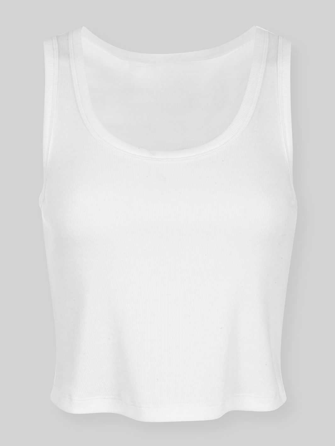 The Modal Cotton Cropped Ribbed Tank - Public Veil