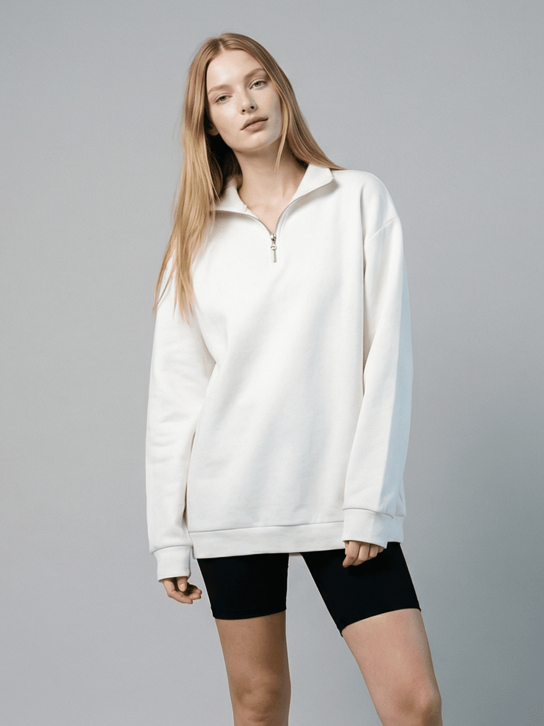 The Oversize Half - Zip Set - Public Veil