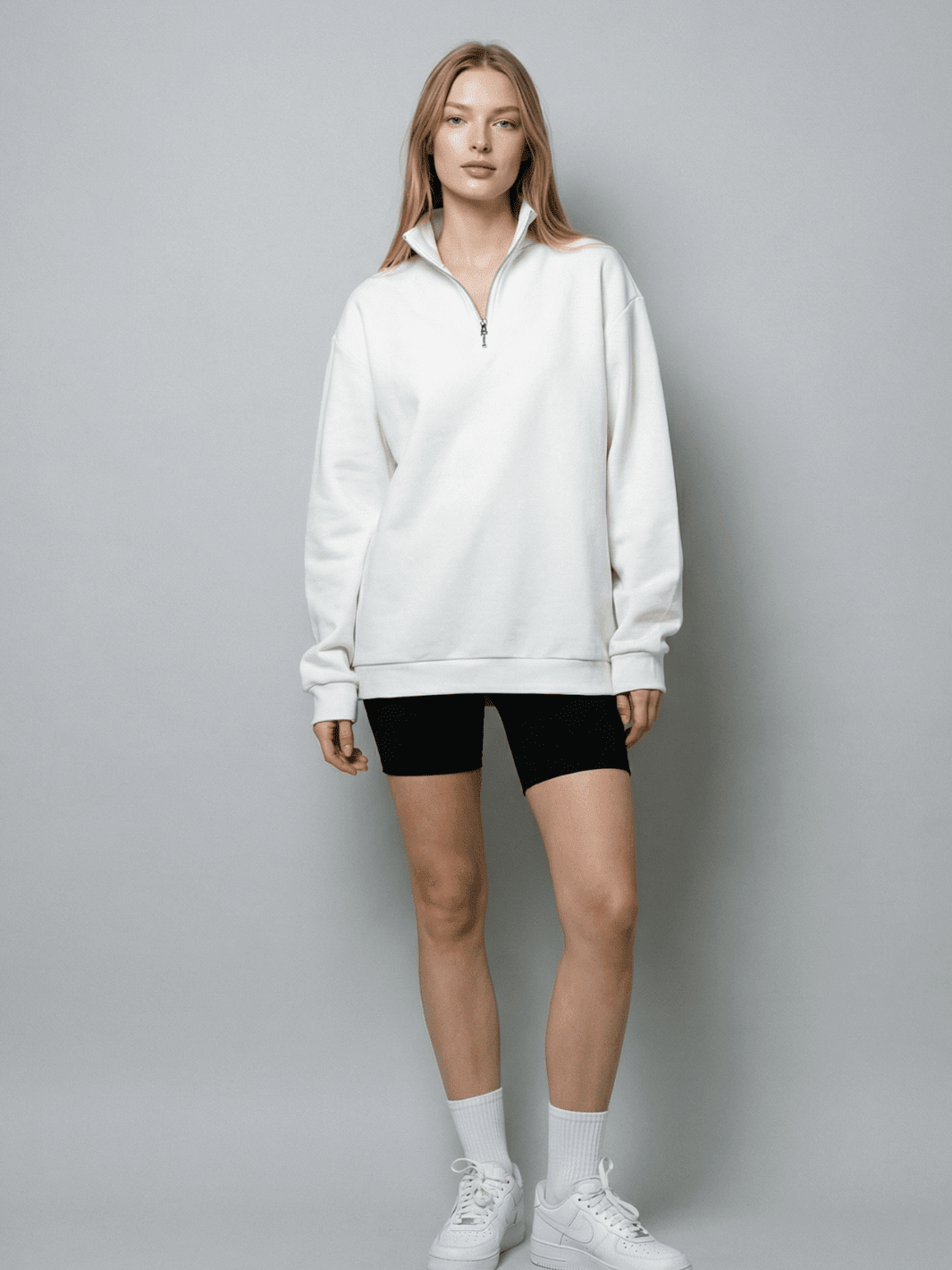 The Oversize Half - Zip Set - Public Veil
