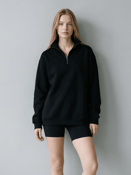 The Oversize Half - Zip Set - Public Veil