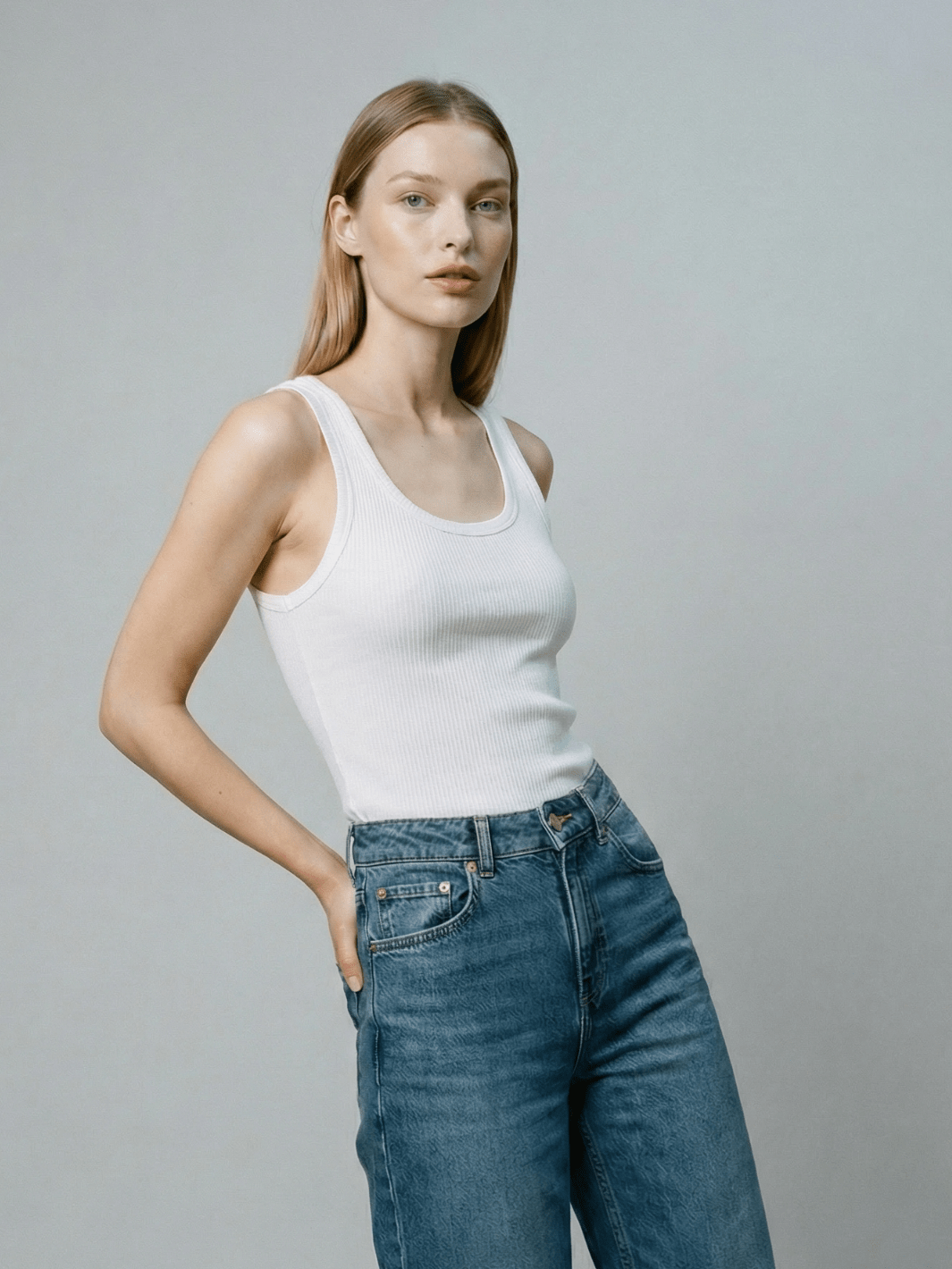 Tuckable Classic Ribbed Tank - Public Veil