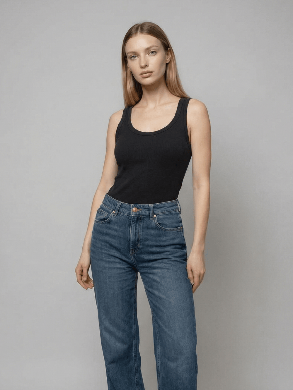 Tuckable Classic Ribbed Tank - Public Veil