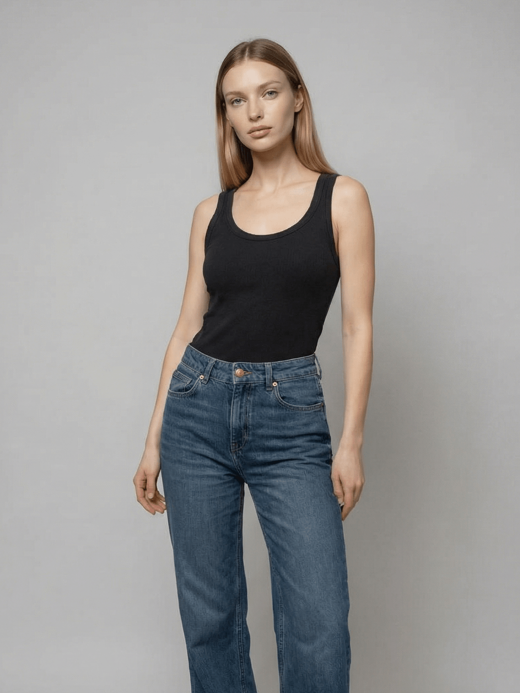 Tuckable Classic Ribbed Tank - Public Veil