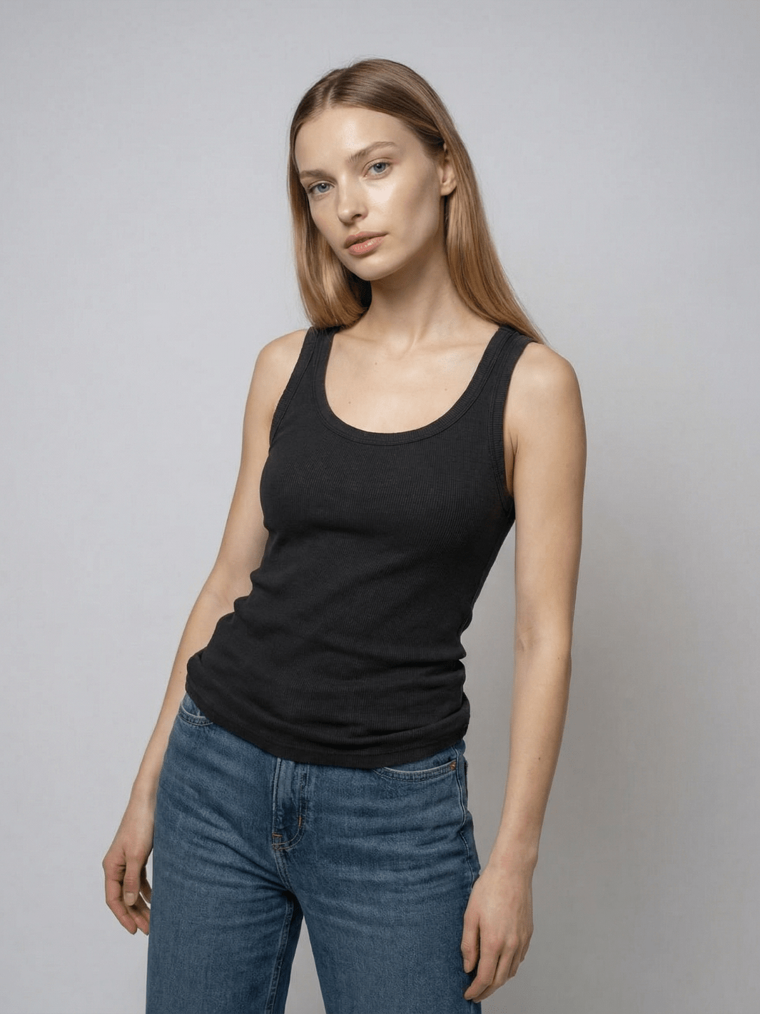 Tuckable Classic Ribbed Tank - Public Veil