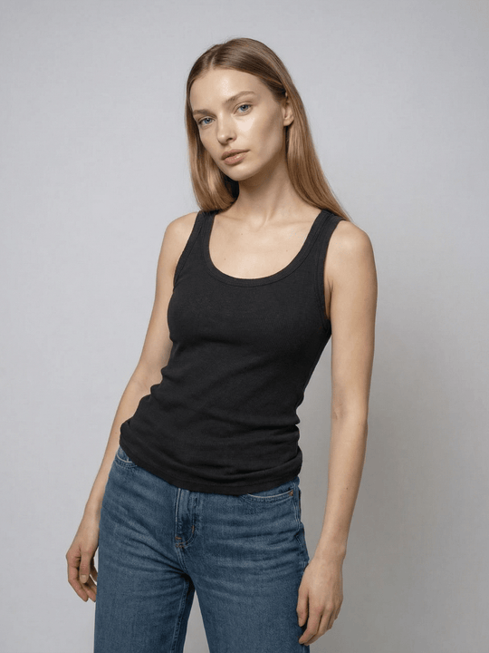 Tuckable Classic Ribbed Tank - Public Veil
