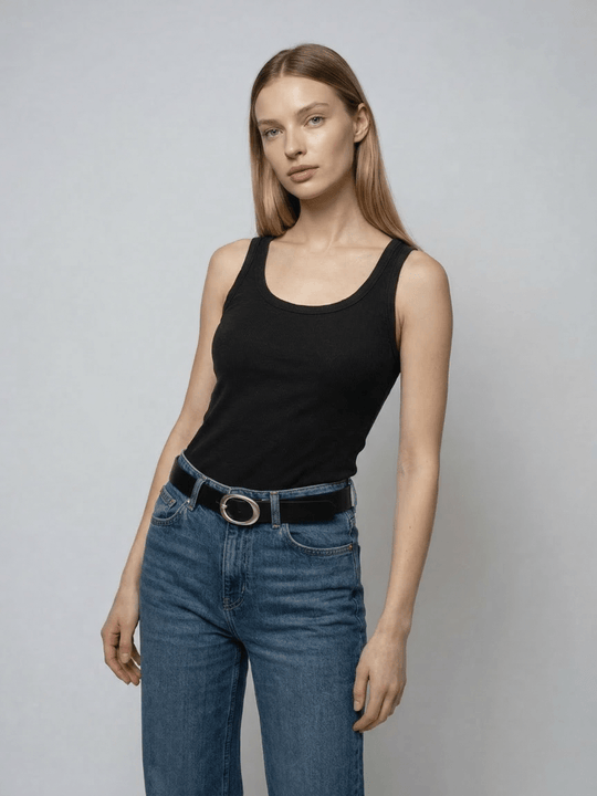 Tuckable Classic Ribbed Tank - Public Veil