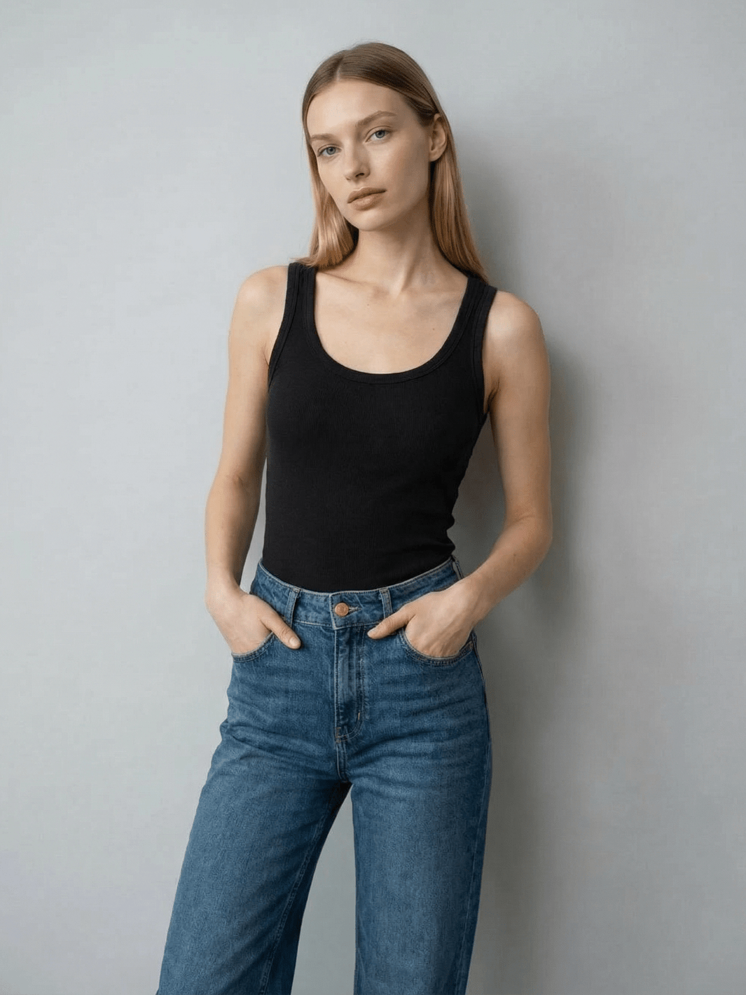Tuckable Classic Ribbed Tank - Public Veil