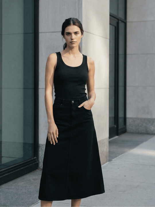 Tuckable Classic Ribbed Tank - Public Veil