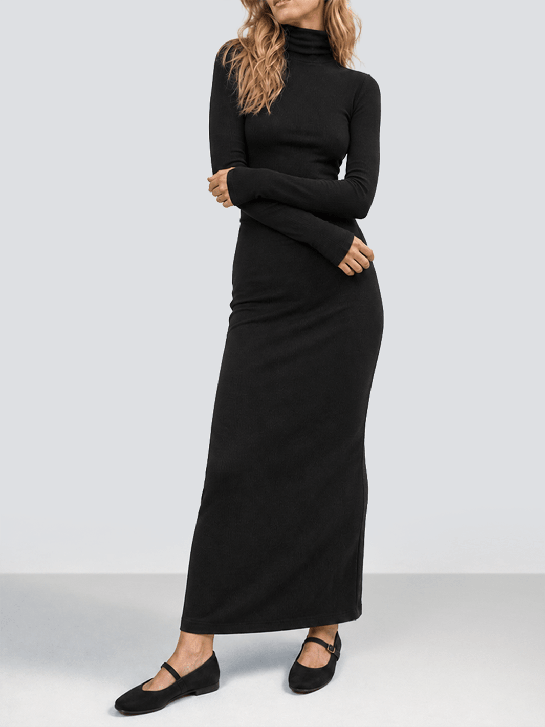 Turtleneck Maxi Dress - Public Veil
